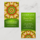 赤い緑のりんごの(120の)曼荼羅 名刺 (正面/裏面)