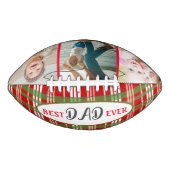 赤い緑のカントリープレイド最高のとパパの写真 アメリカンフットボール (正面)