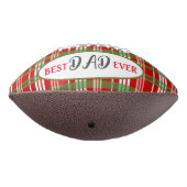 赤い緑のカントリープレイド最高のとパパの写真 アメリカンフットボール (回転270)