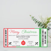 赤い緑のクリスマスギフト券 (スタンド正面)