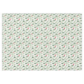 赤い緑のクリスマスツリー テーブルクロス (正面(横))