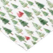 赤い緑のクリスマスツリー テーブルクロス (アングル)