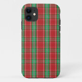 赤い緑のクリスマスプレッドパターン Case-Mate iPhoneケース (裏面)
