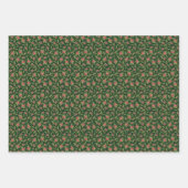 赤い緑のチャントマック包み紙 ラッピングペーパーシート (正面2)