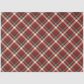 赤い緑のバッファローの格子模様クリスマス 薄葉紙 (正面)