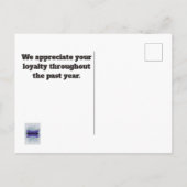 赤い緑のビジネスの休日を楽しくしよう ポストカード (裏面)