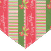 赤い緑のホリストライプのーの明メリーるいテーブルクロス テーブルクロス (アングル)