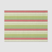 赤い緑のメロストライプー色の紙 薄葉紙 (正面)