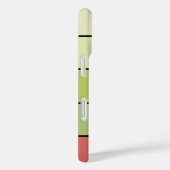 赤い緑のメロストライプー色の紙 Case-Mate iPhoneケース (裏面 / 右)