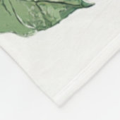 赤い緑のリンゴの果実のパターン水の色素朴 フリースブランケット (角)