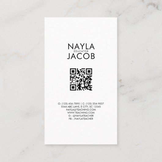 赤い緑のリンゴの果実のパターン水の色素朴 名刺 (裏面)