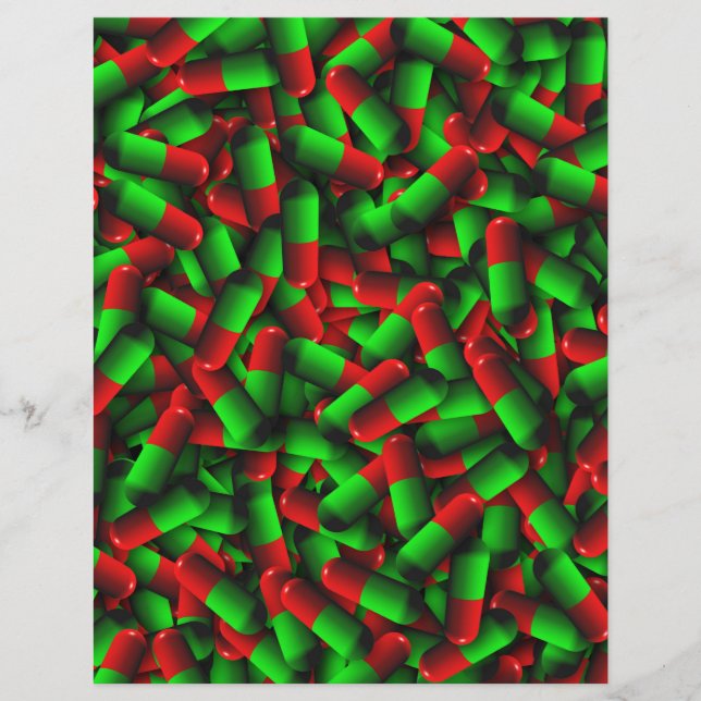 赤い緑の丸薬 (正面)