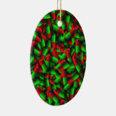 赤い緑の丸薬 セラミックオーナメント (右)