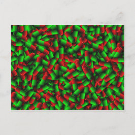 赤い緑の丸薬 ポストカード