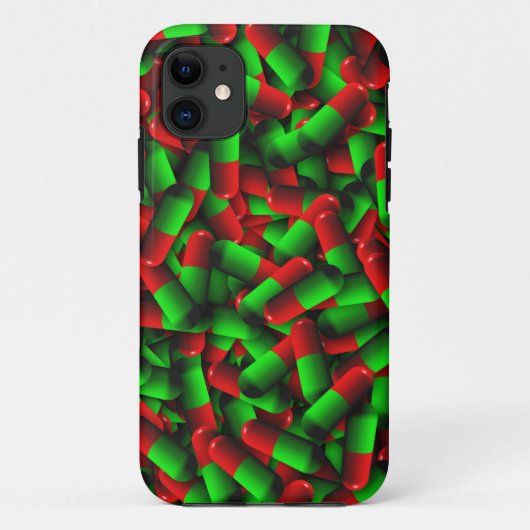 赤い緑の丸薬 Case-Mate iPhoneケース (裏面)
