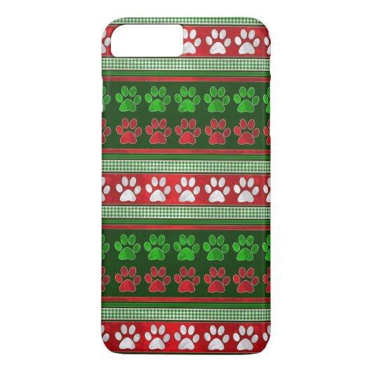 赤い緑の前部印刷パターンiPhone 7ケース Case-Mate iPhoneケース (裏面)