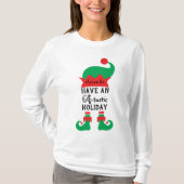 赤い緑の小妖精や小人 – タスティックな休日Tシャツ Tシャツ (正面)
