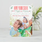 赤い緑の幸せな少し休日を持っている シーズンカード (スタンド正面)