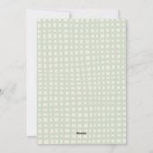 赤い緑の格子模様メリークリスマス3写真 シーズンカード (裏面)