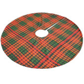 赤い緑の格子縞のツリースカート フリース ツリースカート (アングル)