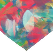 赤い緑の白い青い黄色の抽象化 テーブルクロス (アングル)