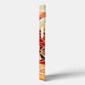 赤い緑の着物日本のフローラ Case-Mate iPhoneケース (裏面 / 右)