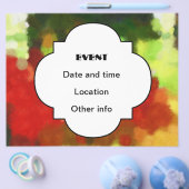 赤い緑の絵画 チラシ (シングル)