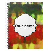 赤い緑の絵画 ノートブック (正面)