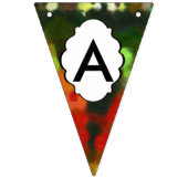 赤い緑の絵画 バンティングフラッグ (第3の旗)