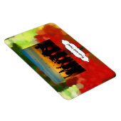 赤い緑の絵画 マグネット (右側)