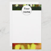 赤い緑の絵画 便箋 (正面/裏面)