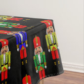 赤い緑の黄色のくるみ割りタイルパターン テーブルクロス (インサイチュ)