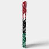 赤い緑の黒の部族のダイヤモンドのアフリカパターン Case-Mate iPhoneケース (裏面 / 右)