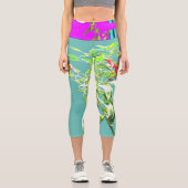 赤い緑実在のチリの木 カプリレギンス (正面)