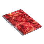 赤い編み物のノート ノートブック (右側)