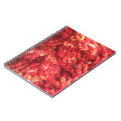 赤い編み物のノート ノートブック (左側)