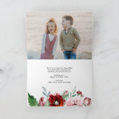 赤い縁どフローラのValentines Dayの数々の写真 シーズンカード (内部)