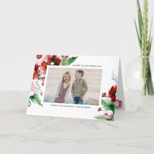 赤い縁どフローラのValentines Dayの数々の写真 シーズンカード