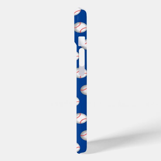 赤い縫い目の白い野球ボール Case-Mate iPhoneケース (裏面 / 左)