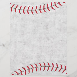 赤い縫い目を持つ野球スクラップブック紙