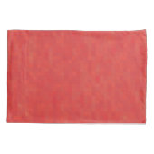 赤い繊細なミニマルエレガントスモダンパターン 枕カバー (裏面-左)