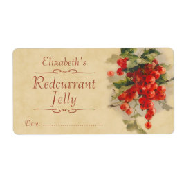 赤い缶詰ラベル ラベル