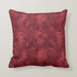 赤い羽のパタビクトリアンーン クッション