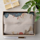 赤い羽の竜を持つ中世の騎士ヘルメット 薄葉紙 (ギフト)