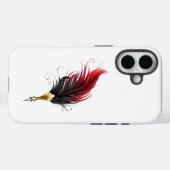 赤い羽根の金ペン Case-Mate iPhoneケース (裏面 (横))