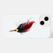 赤い羽根の金ペン Case-Mate iPhoneケース (裏面 (横))
