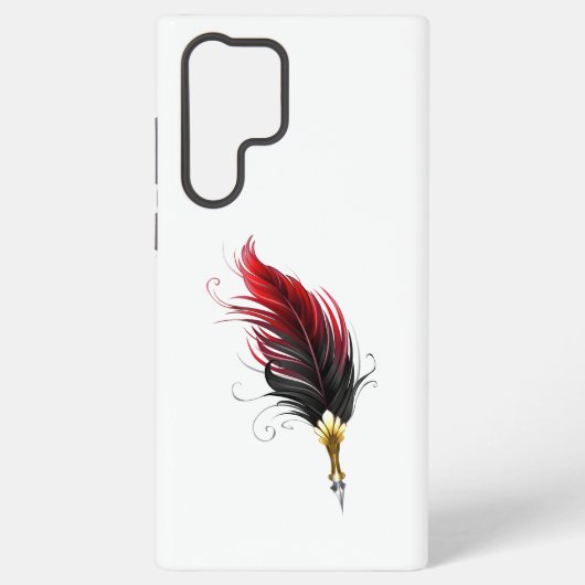 赤い羽根の金ペン SAMSUNG GALAXYケース (裏面)