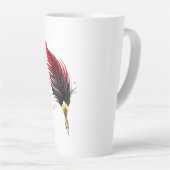 赤い羽根ペン(金ゴールドペン) カフェラテマグ (右アングル)