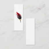 赤い羽根ペン(金ゴールドペン) コーリングカード (正面/裏面)