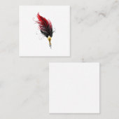 赤い羽根ペン(金ゴールドペン) コーリングカード (正面/裏面)